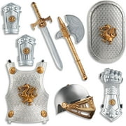 DRESS UP AMERICA Knight Armor Medieval Costume Set for Boys with Shield & Helmet