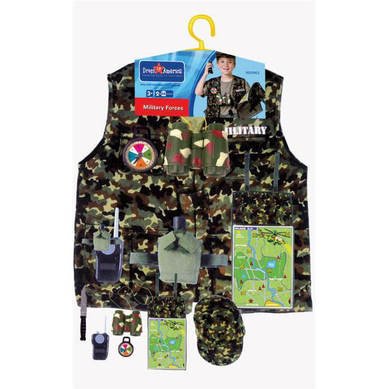 Dress Up America Military Forces Role Play Dress Up Set - Ages 3-7 -  Walmart.com