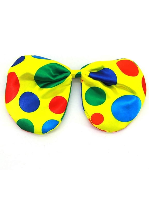 Multicolor Polka Dot Clown Bow Tie quality designed L