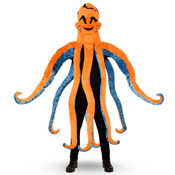 Dress-Up-America Octopus Costume - Squid Costume - Adults Funny Halloween Fish Costume