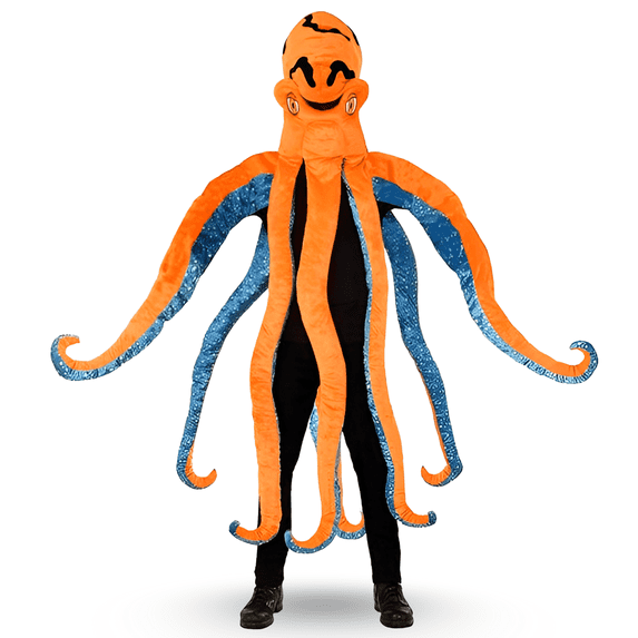 Dress-Up-America Octopus Costume - Squid Costume - Adults Funny Halloween Fish Costume