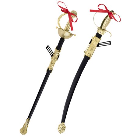 Dress Up America Ornate Gold Sword - Costume Sword and Sheath for Kids and Adults