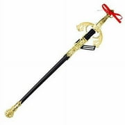 Dress-Up-America Ornate Knight Sword - Medieval Gold King Toy Sword for Kids