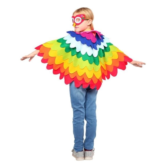 Dress Up America Parrot Costume - Cute, Fun, Flying Parrot Costume for Kids Medium 8-10/Large