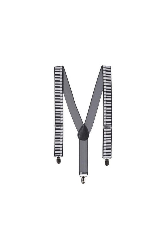 Dress-Up-America Piano Suspenders for Adults - Party Y Back Adjustable Suspenders