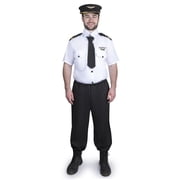 Dress-Up-America Pilot Costume for Adults - Pilot Uniform for Men - Halloween Airline Captain Costume Set Small