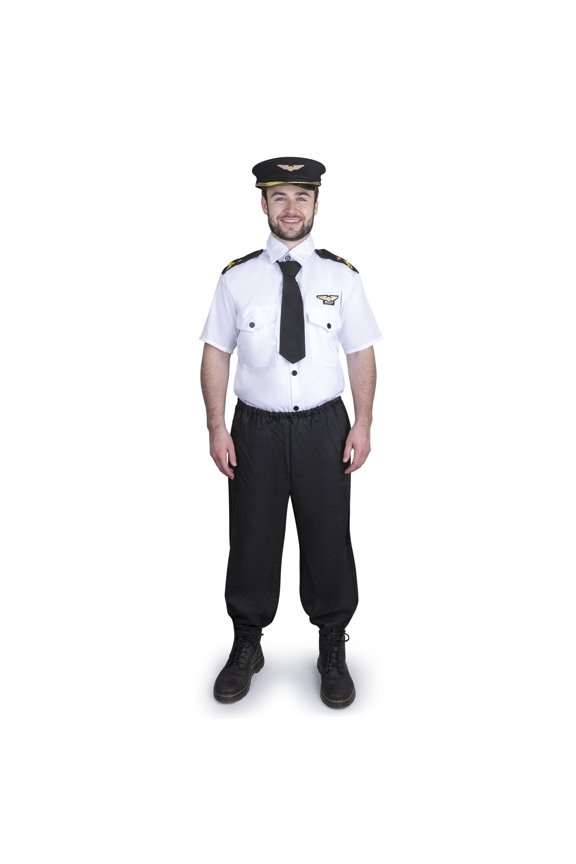 Dress-Up-America Pilot Costume for Adults - Pilot Uniform for Men - Halloween Airline Captain Costume Set (XX-Large)
