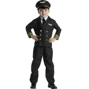 Dress Up America Pilot Costume for Boys and Girls - Airline Captain Uniform for Kids - Role Play Dress Up for Children