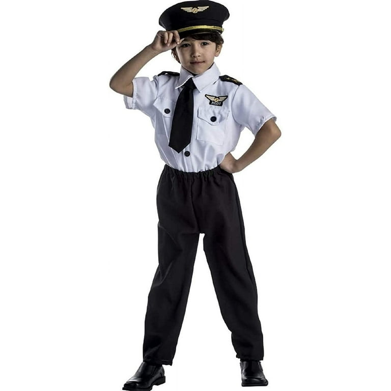 Dress Up America Pilot Costume for Kids - Airline Captain Uniform