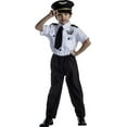 thumbnail image 1 of Dress Up America Pilot Costume for Kids - Airline Captain Uniform - Career Day Dress Up for Children, 1 of 7