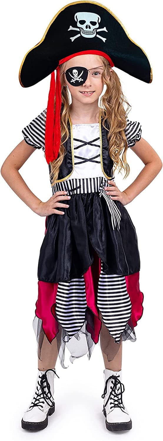 DressUpAmerica Pirate Costume for Girls Buccaneer Pirate Costume