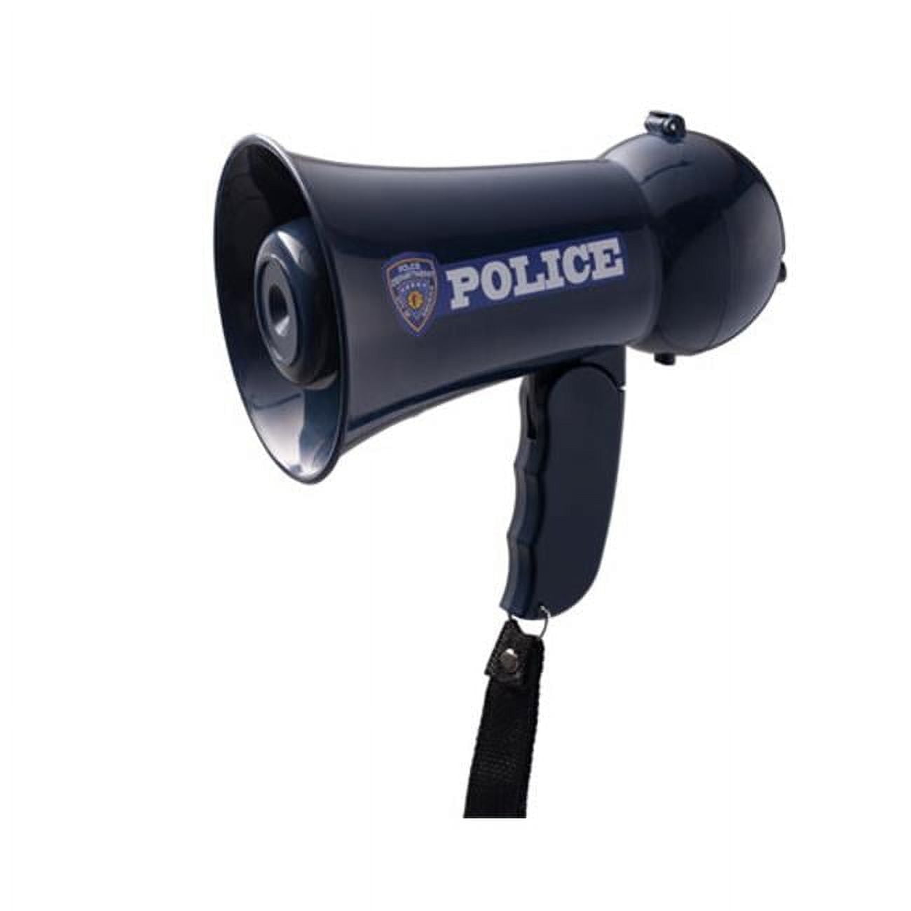 DRESS UP AMERICA Dress-Up-America Police Officer Megaphone For Kids - Blue Policeman Bullhorn With Siren Sound