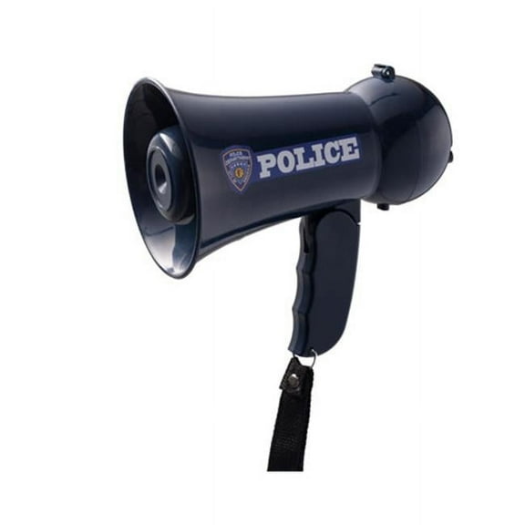 Dress-Up-America Police Officer Megaphone For Kids - Blue Policeman Bullhorn With Siren Sound