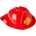 thumbnail image 1 of Dress Up America Red Firefighter Helmet - Fireman's Plastic Costume Hat for Kids - One Size, 1 of 4