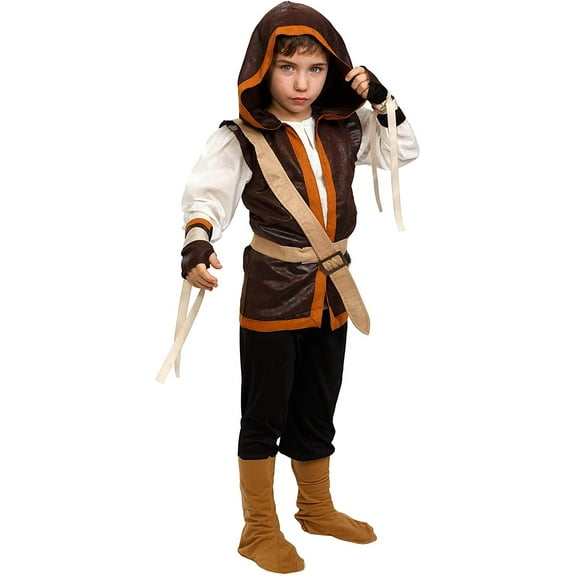 Dress Up America Robin Hood Costume for Boys - Renaissance Archer Costume for Kids