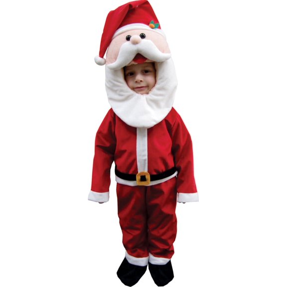 Dress Up America Santa Claus Costume for Kids - Christmas Santa Mascot - Large (Ages 12-14)