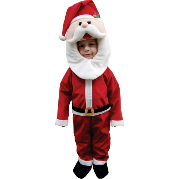Dress Up America Santa Claus Costume for Kids - Christmas Santa Mascot - Large (Ages 12-14)