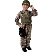 Dress Up America Soldier Costume for Boys   Kids Army Special Forces Uniform   Military Halloween Outfit   Ages 4 6