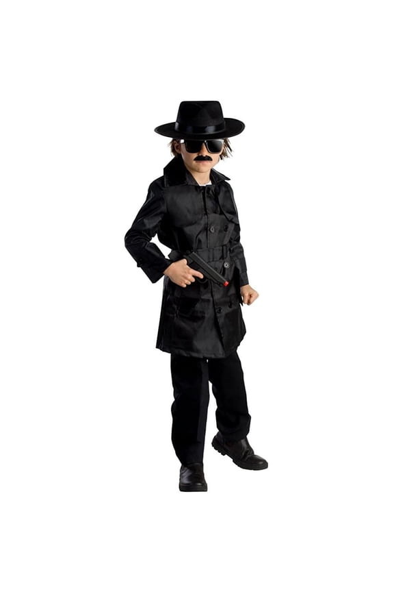 Spy Agent Boy's Halloween Fancy-Dress Costume for Child, M(8-10)