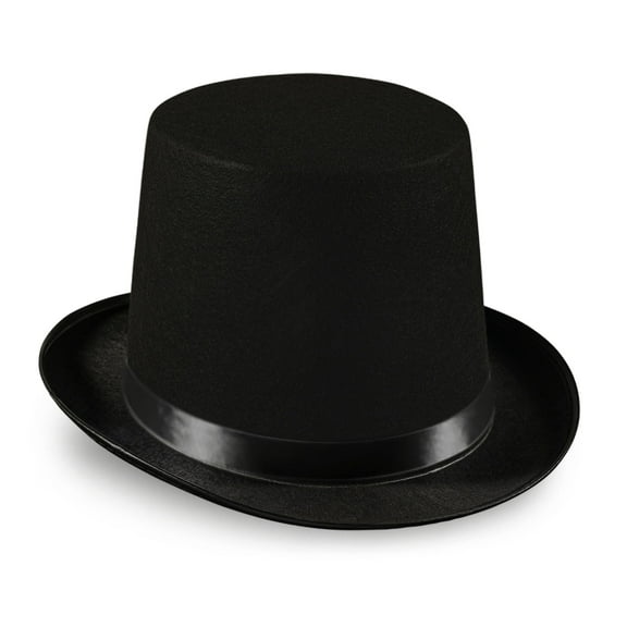 Dress Up America Top Hats for Kids and Adults - Black Magician Party Hat - Formal Tuxedo Hat - Unisex