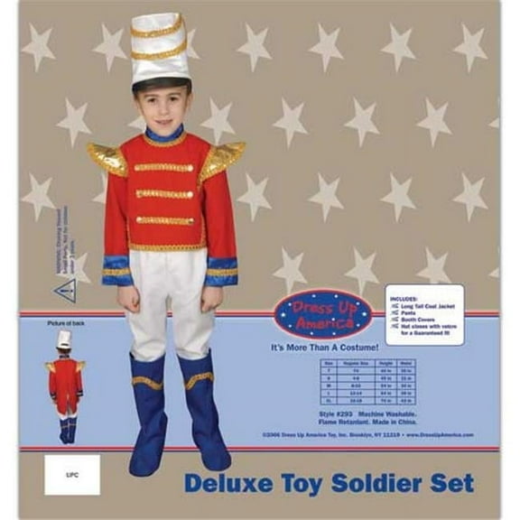 Dress Up America Toy Soldier Set Costume Set Small 4-6