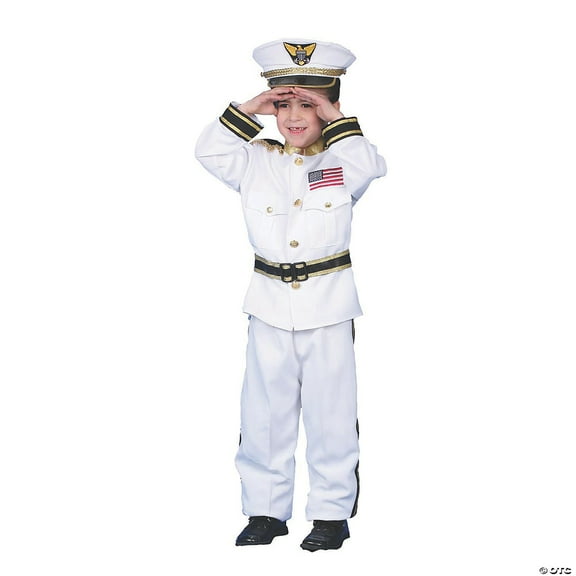 Dress Up America Boys' Navy Admiral Costume - Size 8-10