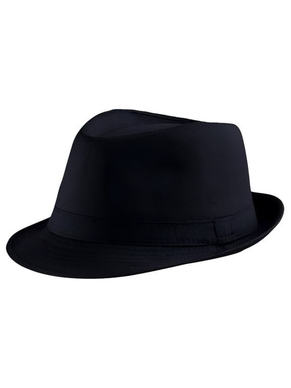 Unisex-Adult's Black Fedora Hat