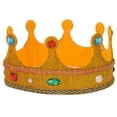 thumbnail image 1 of Dress Up America Unisex-Adult's Kings Low Crown, Gold, 1 of 1