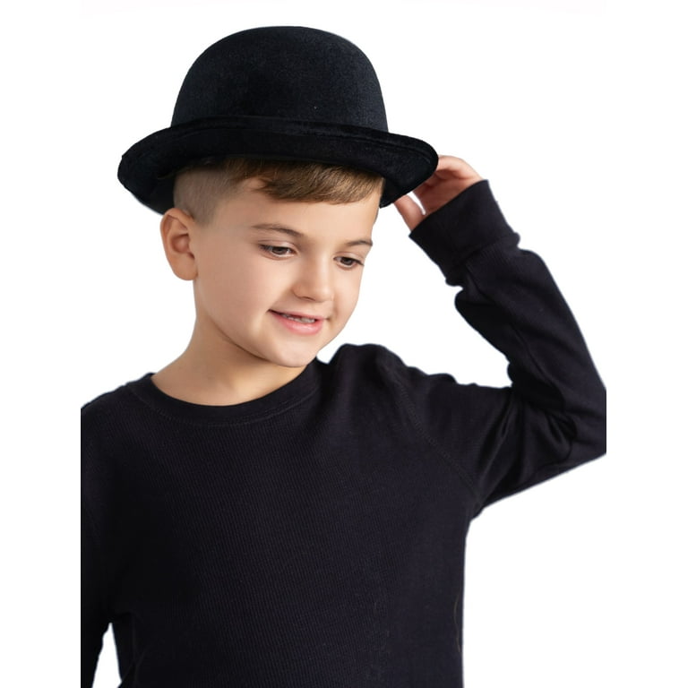Top Hat Black Hat Kids Dress Up America Velvet Derby Hat Derby