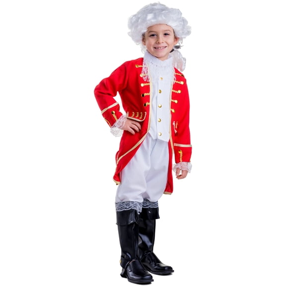 Dress Up America Boys Victorian Costume for Kids, Historical Era Child's Dress up Outfit, Red, Large