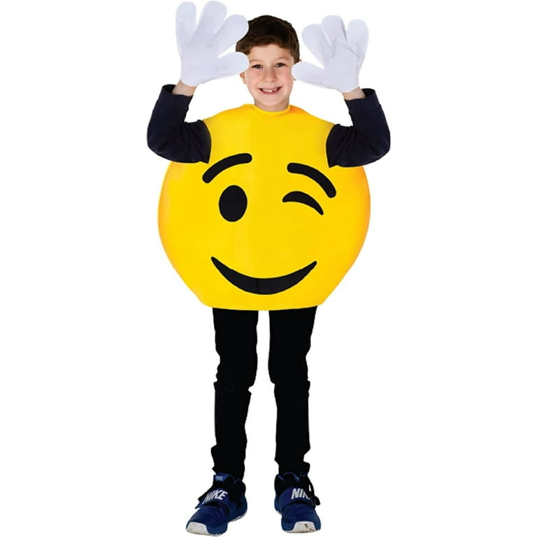 Halloween Emojis Costume Shirt Winking Face Wink Emoticon Halloween Emojis Costume Shirt Winking Face Wink Emoticon