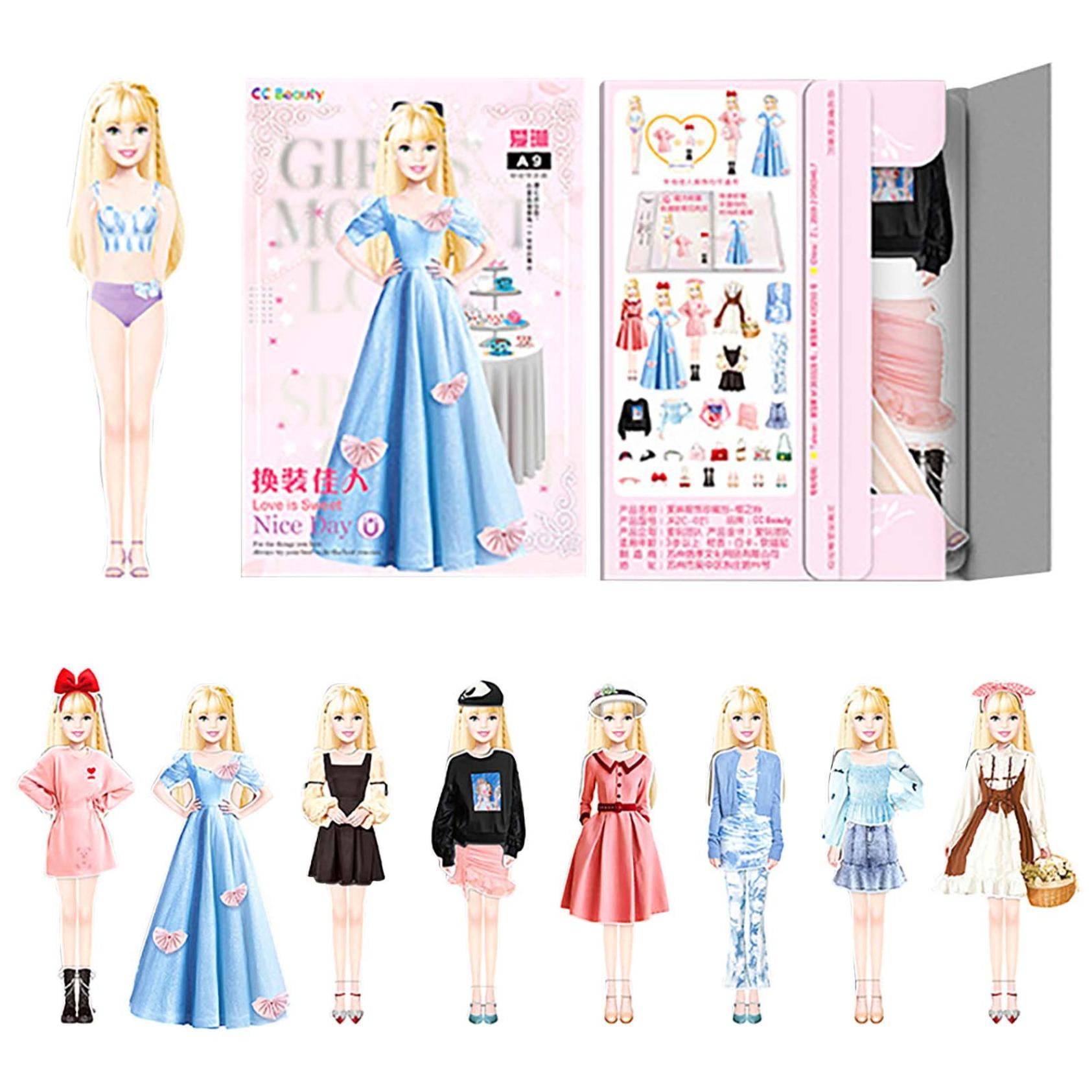 open lace back dress Amazon.com: PainZieteg Magnetic Dress Up Dolls, Magnetic Princess Dress Up  Paper Dolls, Magnetic Dress Up Dolls for Girls Ages 4-10 Learning Created  Imagine Set Birthday Gift (Liz) : Toys & Games main image 0