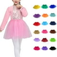 thumbnail image 1 of Dress Up Tutu for Girls Princess Tutu Skirts for Kids Three-Layered Tulle Ballet Skirts Light Purple One Size, 1 of 4