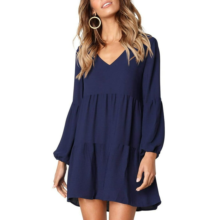 One piece dress blue color new arrivals