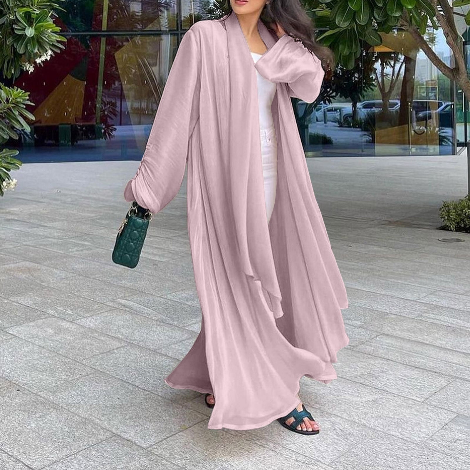knee length dresses for ladies YQ052 Modest Nude Long Sleeves Beading Evening Dress Formal Muslim Gow –  YQLNNECouture