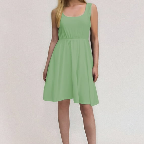 Dress Women halter dresses Square Neck A Line Dresses Spring Fall ...