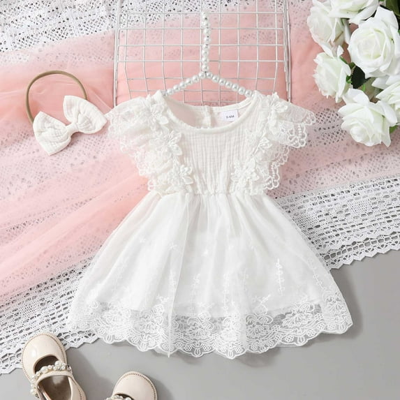 Dress for Girls Floral Birthday Dresses for Girls Toddler Girls Formal Dresses 12-18 Months