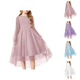 thumbnail image 1 of Dress for Girls Girls Formal Dresses Spring Long Sleeved Girls' Dress Mesh Princess Dress, 1 of 8