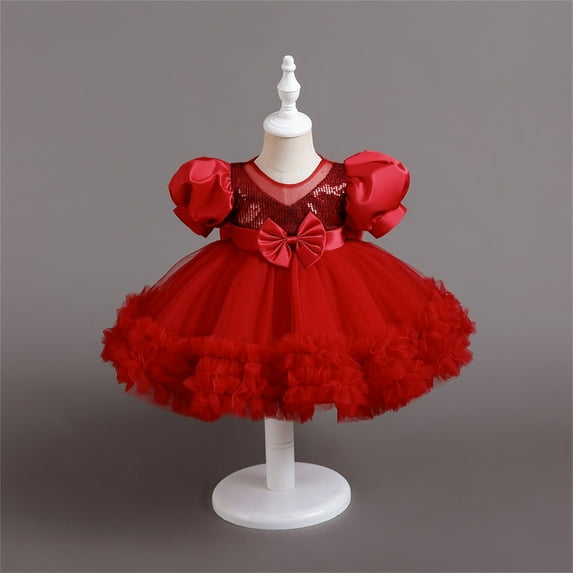 Dress for Girls Tutu Birthday Dress Girls Kids Pageant Dress 3T