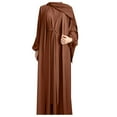 thumbnail image 1 of Dress for Women Long Sleeveless Vest Jacket with Belted Skirt Two Piece Outfit Abaya Fashion, 1 of 2