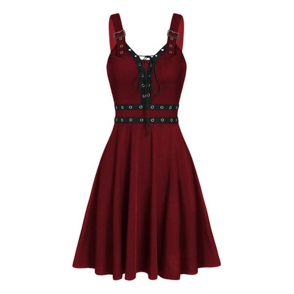 Dress for Women Plus Size Cute and Solid Co