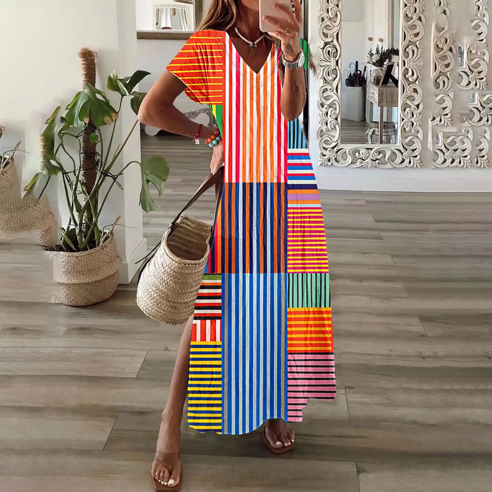 Long Floaty Summer Dresses Floral Dress Long Sleeve Floaty Dress Maxi Long  Summer Dresses