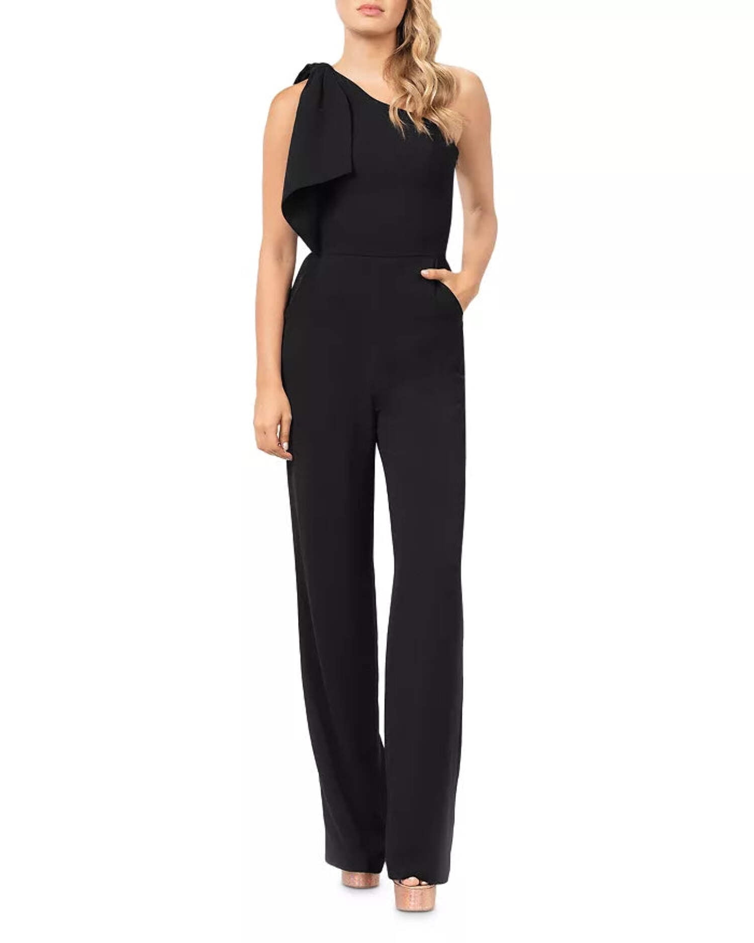 Dress The Population Burgundy Tiffany Jumpsuit main image 1