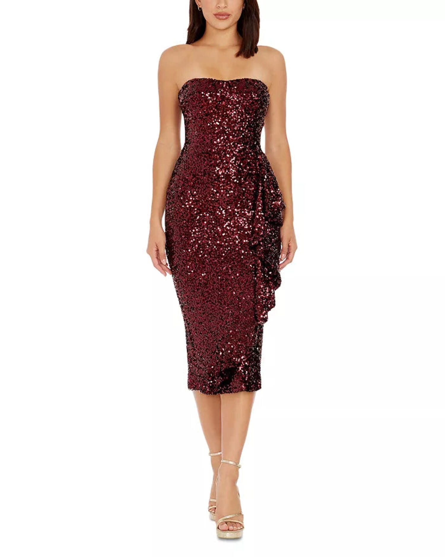 Dress the Population womens Alexis Midi Dress, s - Walmart.com