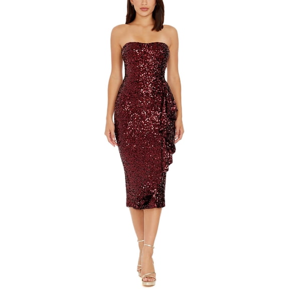 Dress the Population womens  Alexis Midi Dress, xs