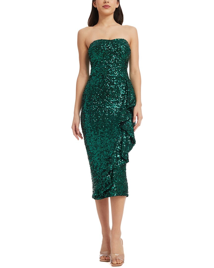 Dress the Population womens Alexis Sheath Dress, XXS, Green - Walmart.com