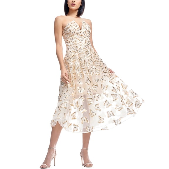 Dress the Population womens  Briella Fit & Flare Dress, m