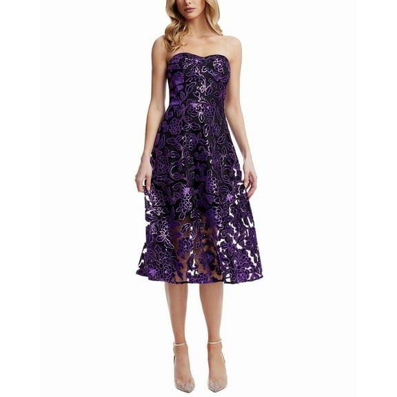 Dress the Population womens  Sadie A-Line Dress, XL