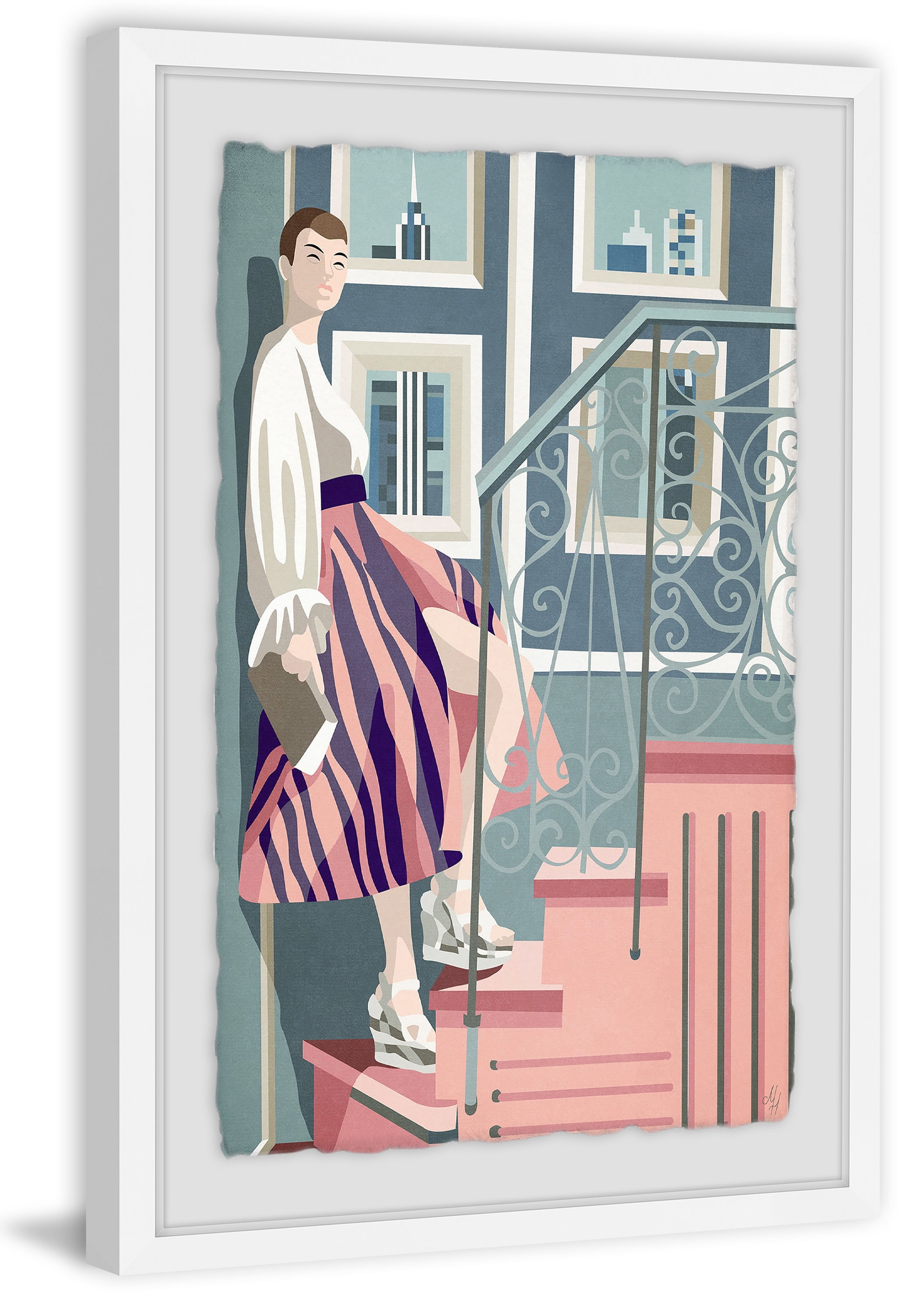 Dress to Impress 12" x 8" Framed Canvas Print