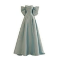 Dress with Jacket And Dress Sky Blue Princess Evening Dress Tube Top